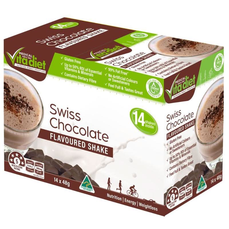 Vita Diet Swiss Chocolate Shakes 14pk