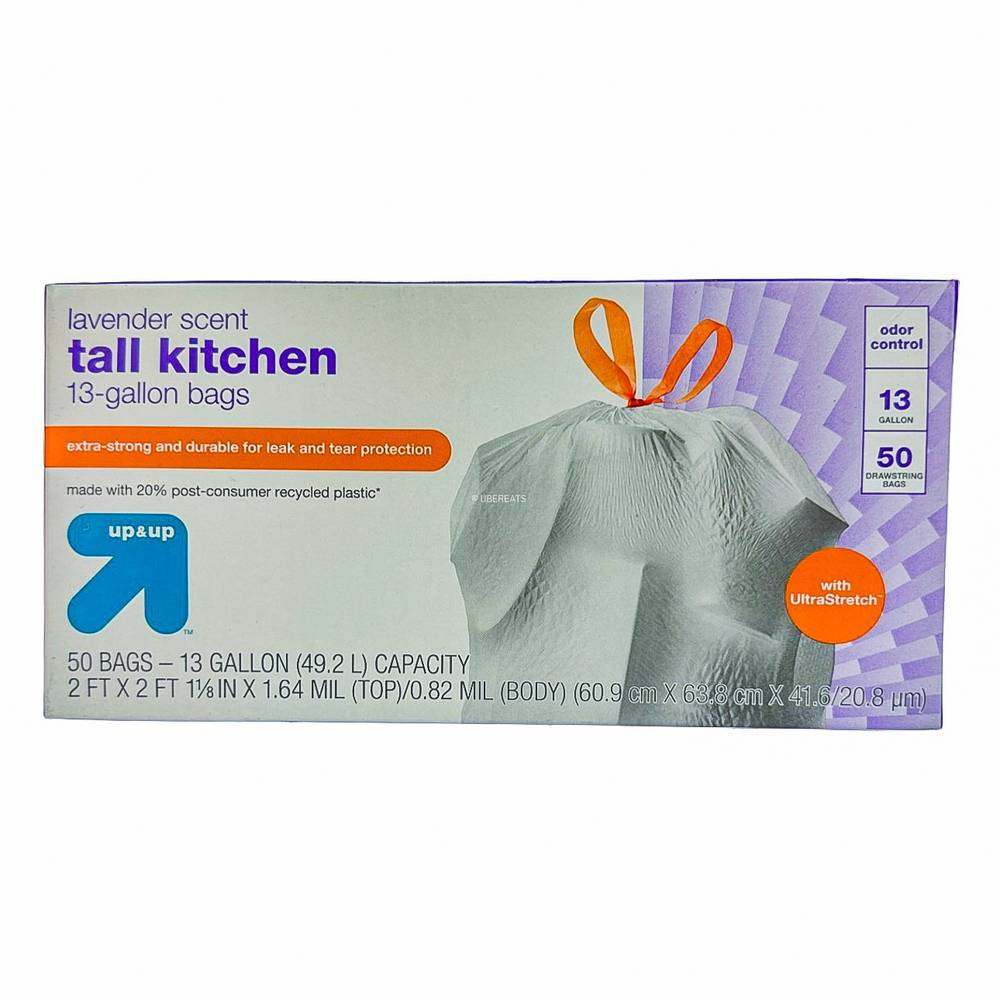 up&up Ultrastretch Tall Kitchen Drawstring Trash Bags (50 ct)