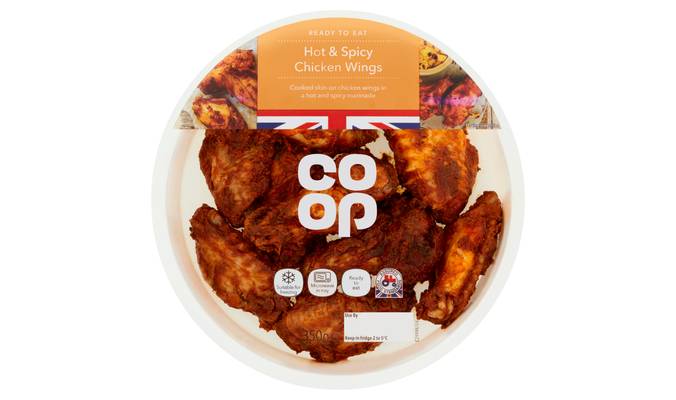 Co-op Hot & Spicy Chicken Wings 350g