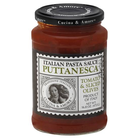 Cucina & Amore Tomato & Sliced Olives Puttanesca Pasta Sauce (16.8 oz)