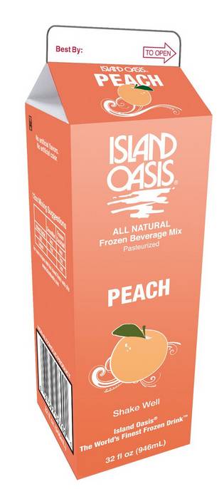 Frozen Island Oasis - Peach Smoothie Mix - 12/1 Qt