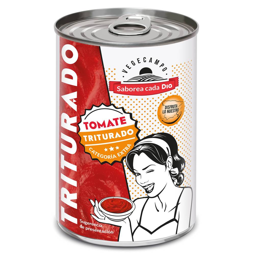 Tomate Triturado Vegecampo De Dia Lata 390 G