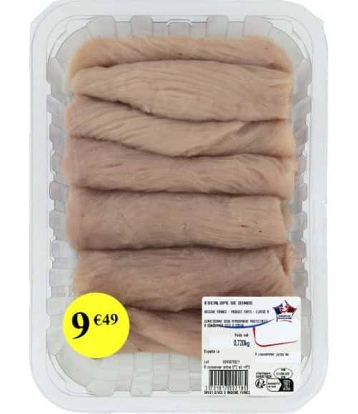 Produit Premier Prix - Escalopes de dinde (720g)