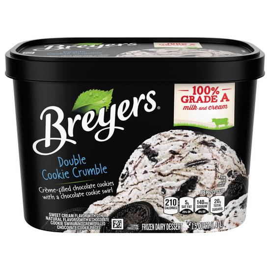 Breyers Double Cookie Crumble Frozen Dairy Dessert
