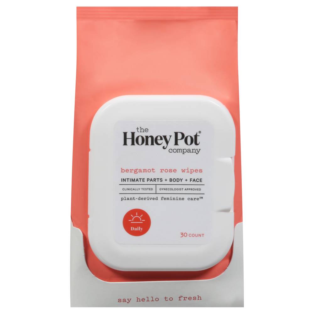 The Honey Pot Wipes Bergamot Rose