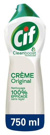 Cif  crème à récurer cleanboost technologie original 750ml
