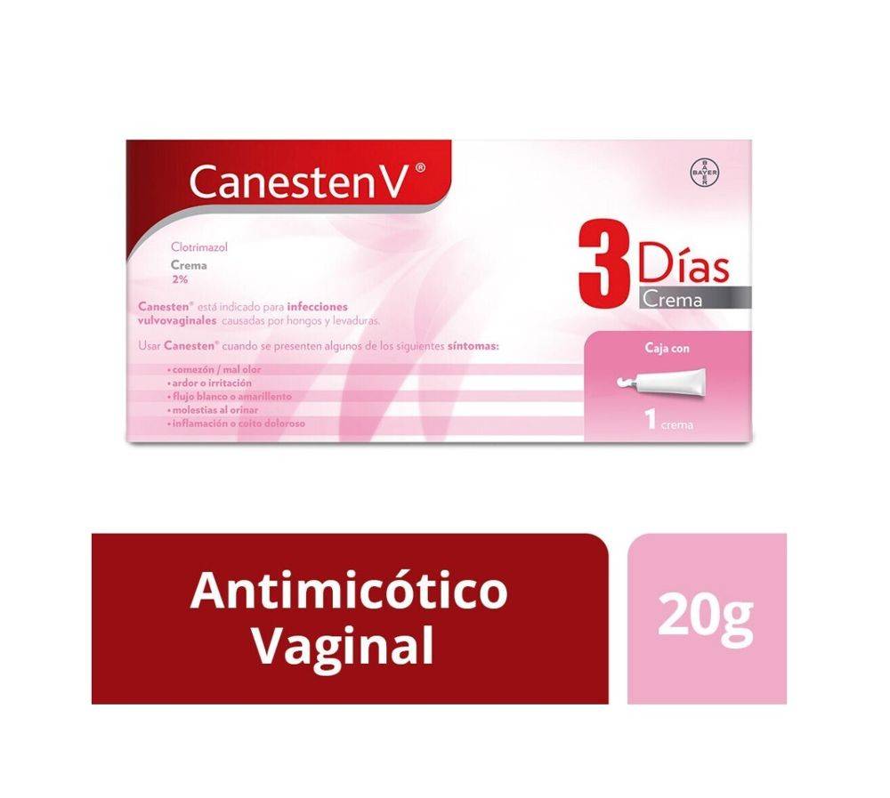 Bayer · Canesten v clotrimazol crema 2% (20 g)