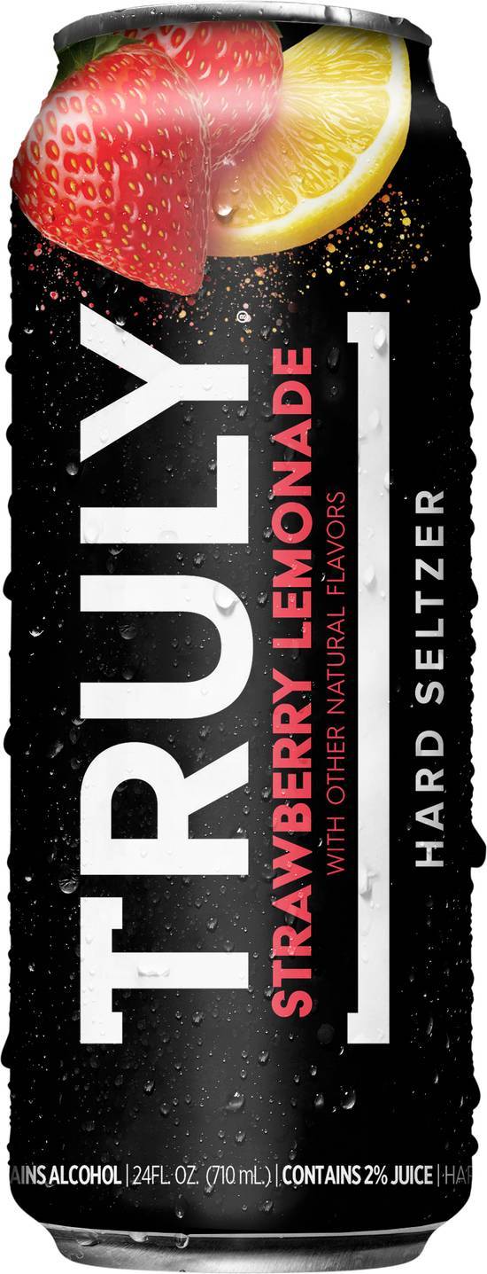 Truly Spiked & Sparkling Water Hard Seltzer (24 fl oz) (strawberry