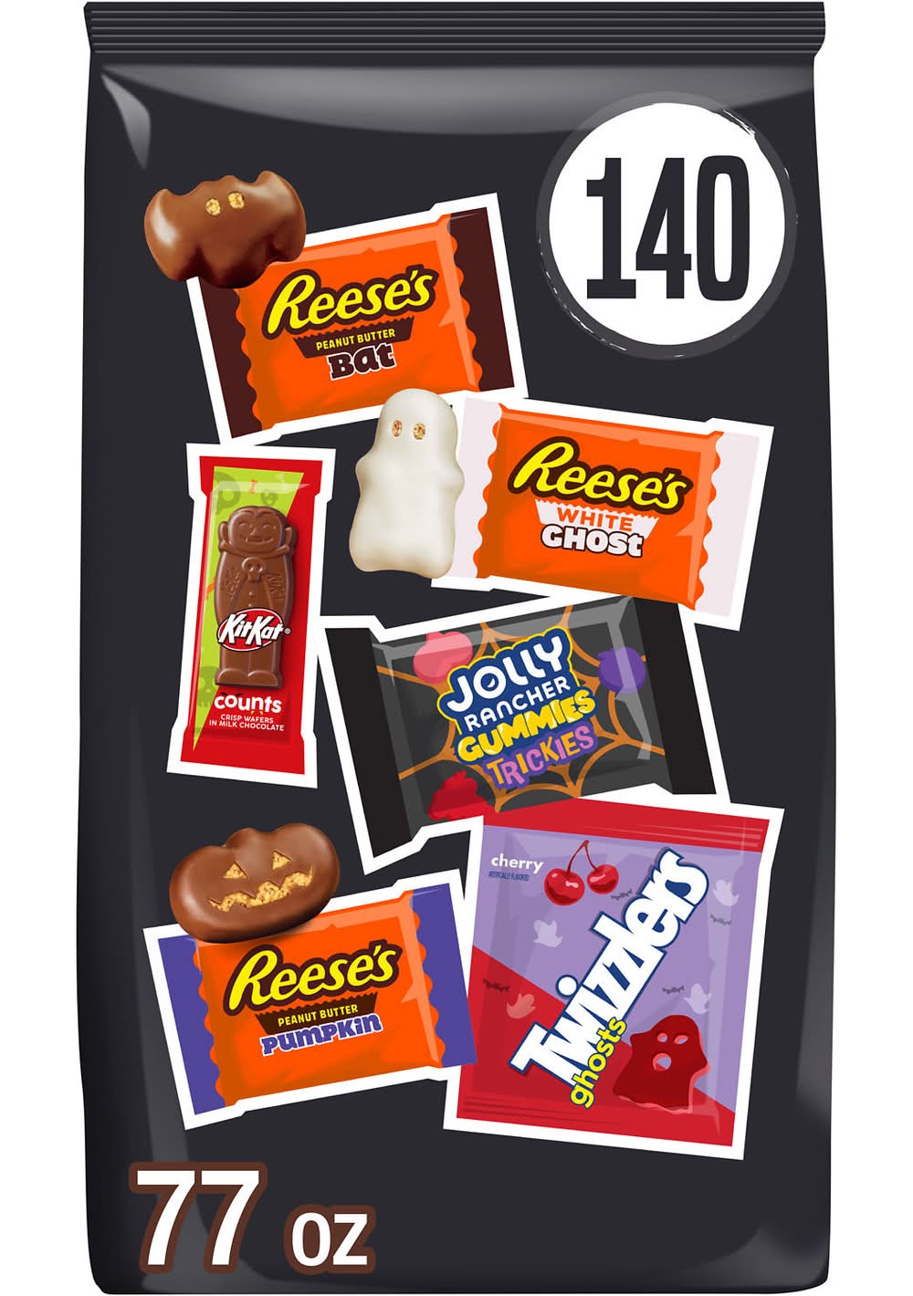 Hershey's Halloween Candy Bulk Bag, Assorted (77 oz, 140 ct)