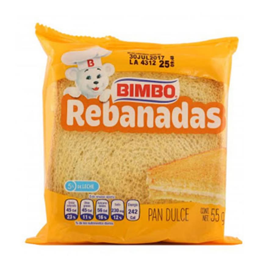Bimbo · Pan dulce en rebanadas (55 g)