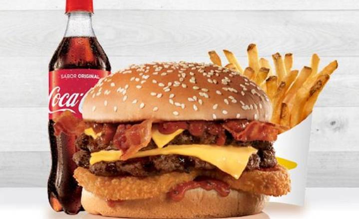 Combo Double Western Bacon Cheeseburger