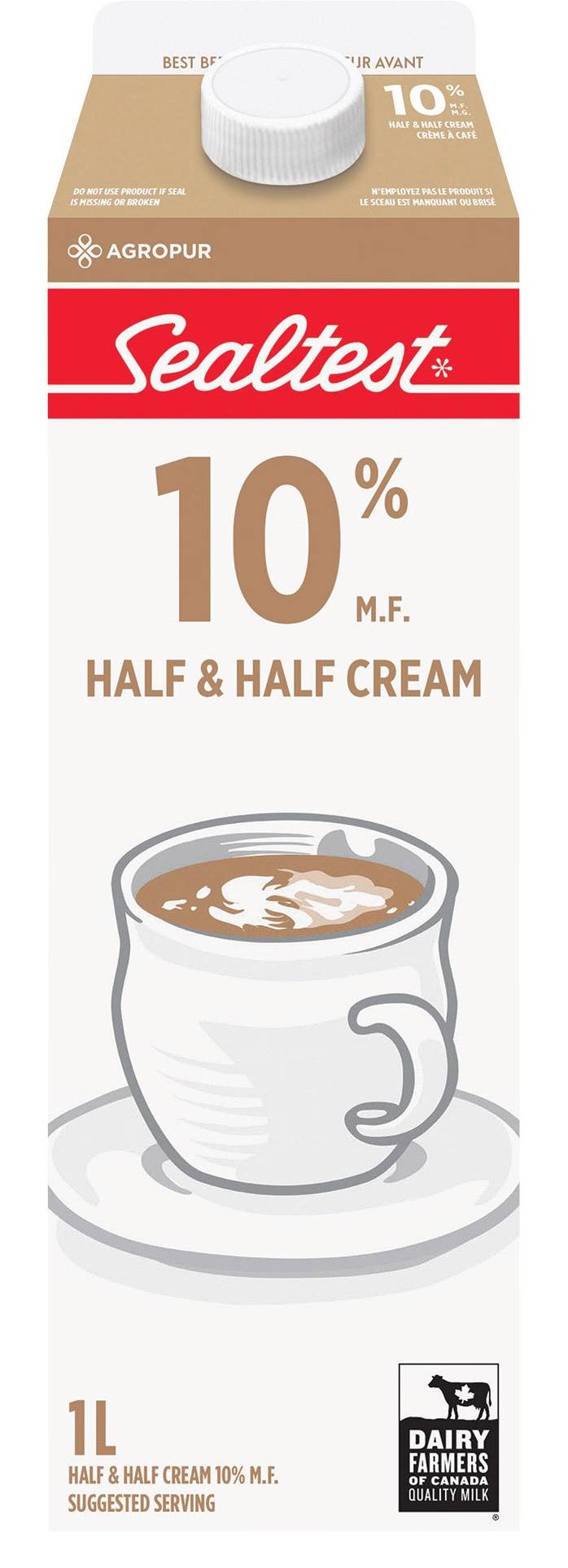 Sealtest 10% Half & Half Cream (1L)