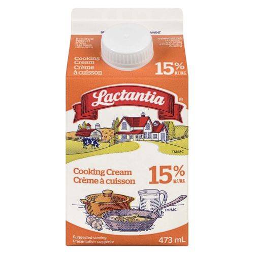 Lactantia creme de cuisson 15% - cooking cream 15%