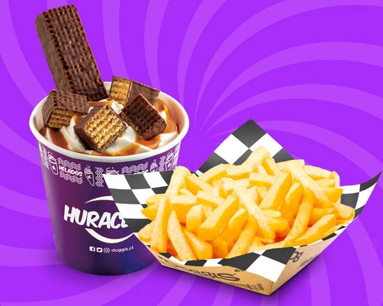 Huraclón Súper 8 + Papas Fritas Grandes