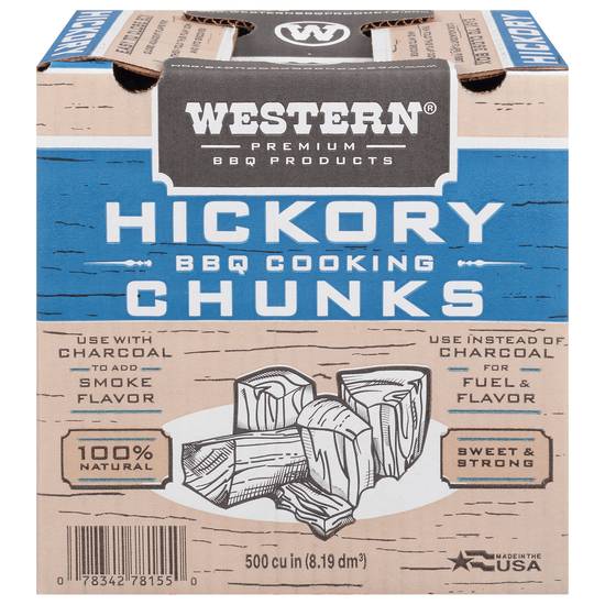 Western Premium Bbq Products Hickory Cooking Chunks
