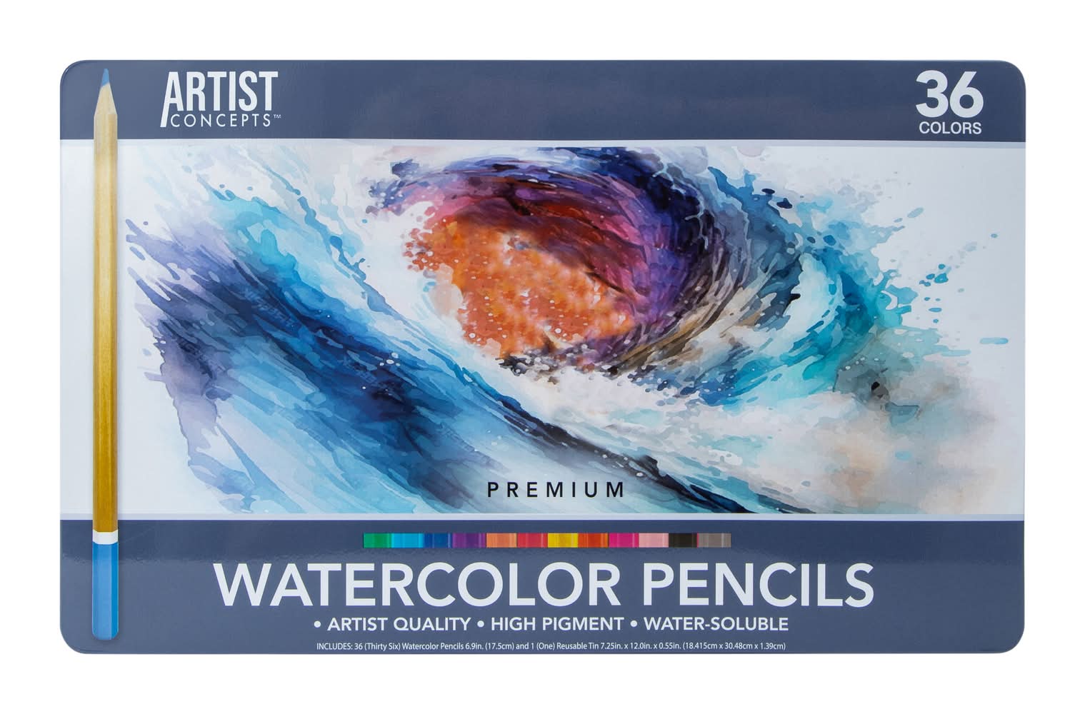 Artist Concepts™ Premium Watercolor Pencils 36-Count V1