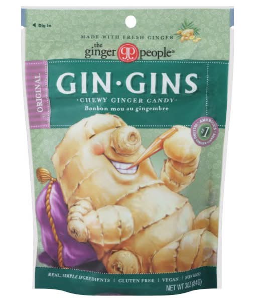 Ginger People Gin Gins Ginger Candy, Original, Chewy