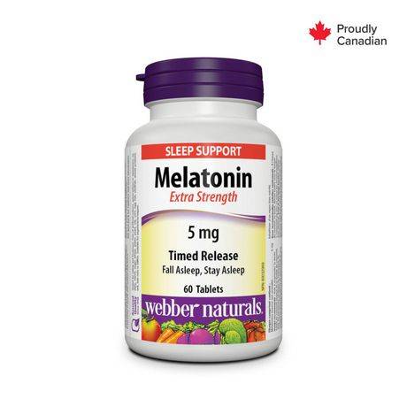 Webber Naturals Melatonin Extra Strength Sleep Support Tablets (450 g, 60 ct)