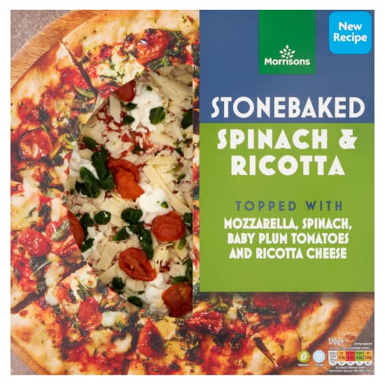 Morrisons Stonebaked Spinach & Ricotta Pizza (370g)