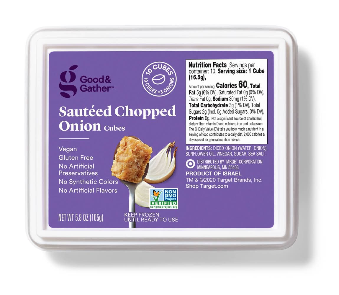 Good & Gather Frozen Sauteed Chopped Onion Cubes (5.8 oz)