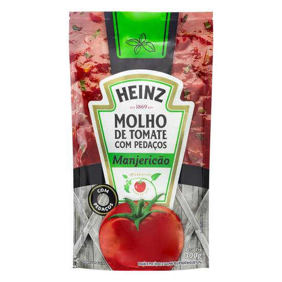 Heinz molho de tomate com pedaços e manjericão (300 g)