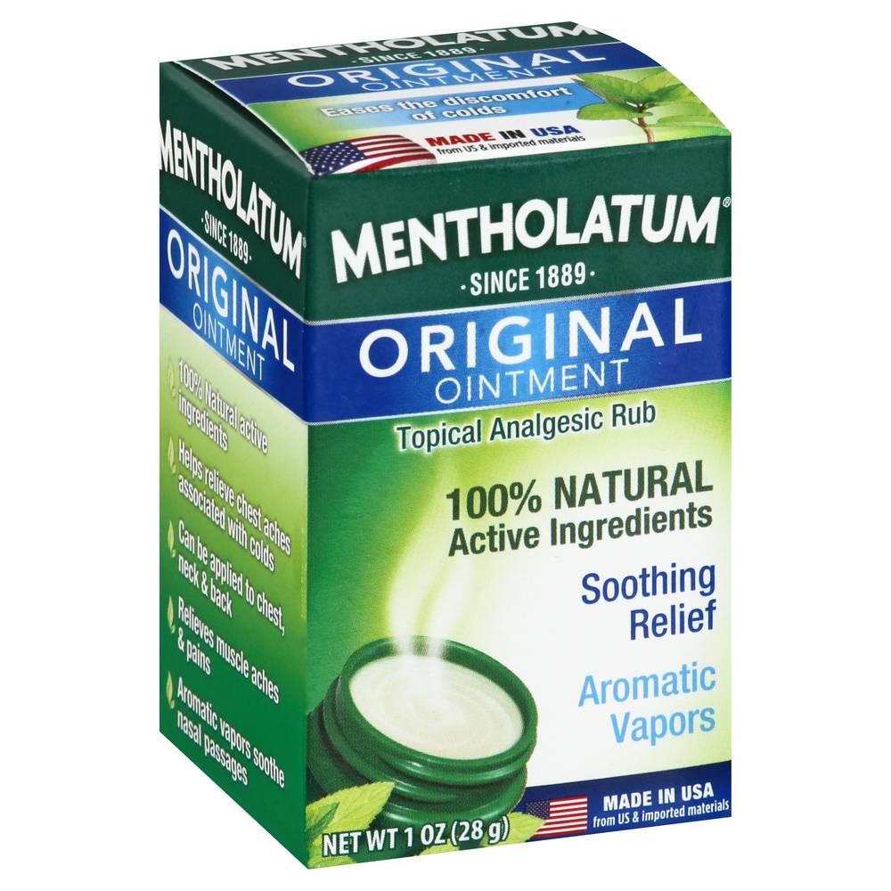 Mentholatum Topical Analgesic Rub Original Ointment (1 oz)