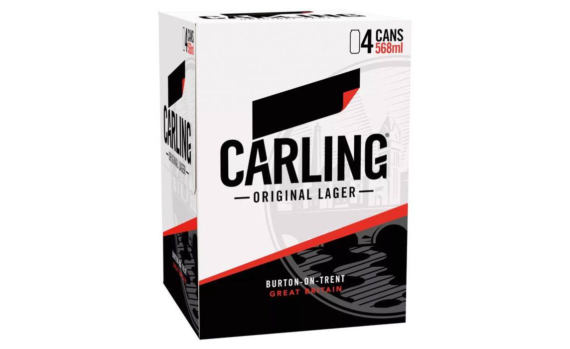 PRICE MATCHED: Carling Cans 4 x 568ml (376364)