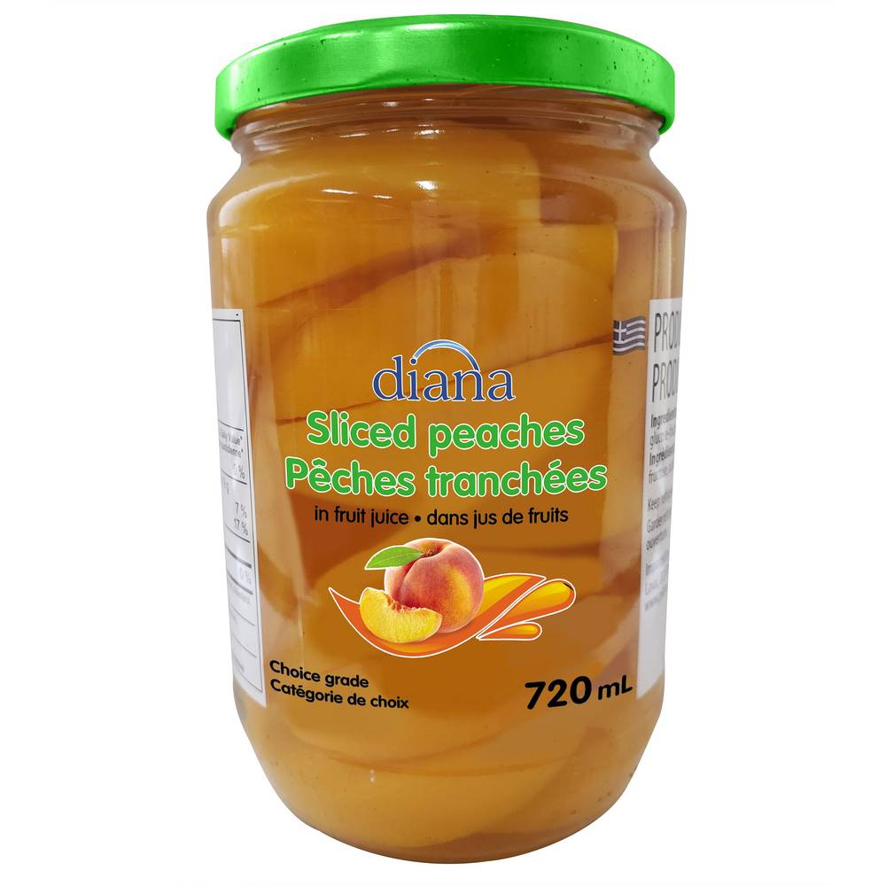 Diana Sliced Peaches In Fruit Juice, 3 X 720 Ml