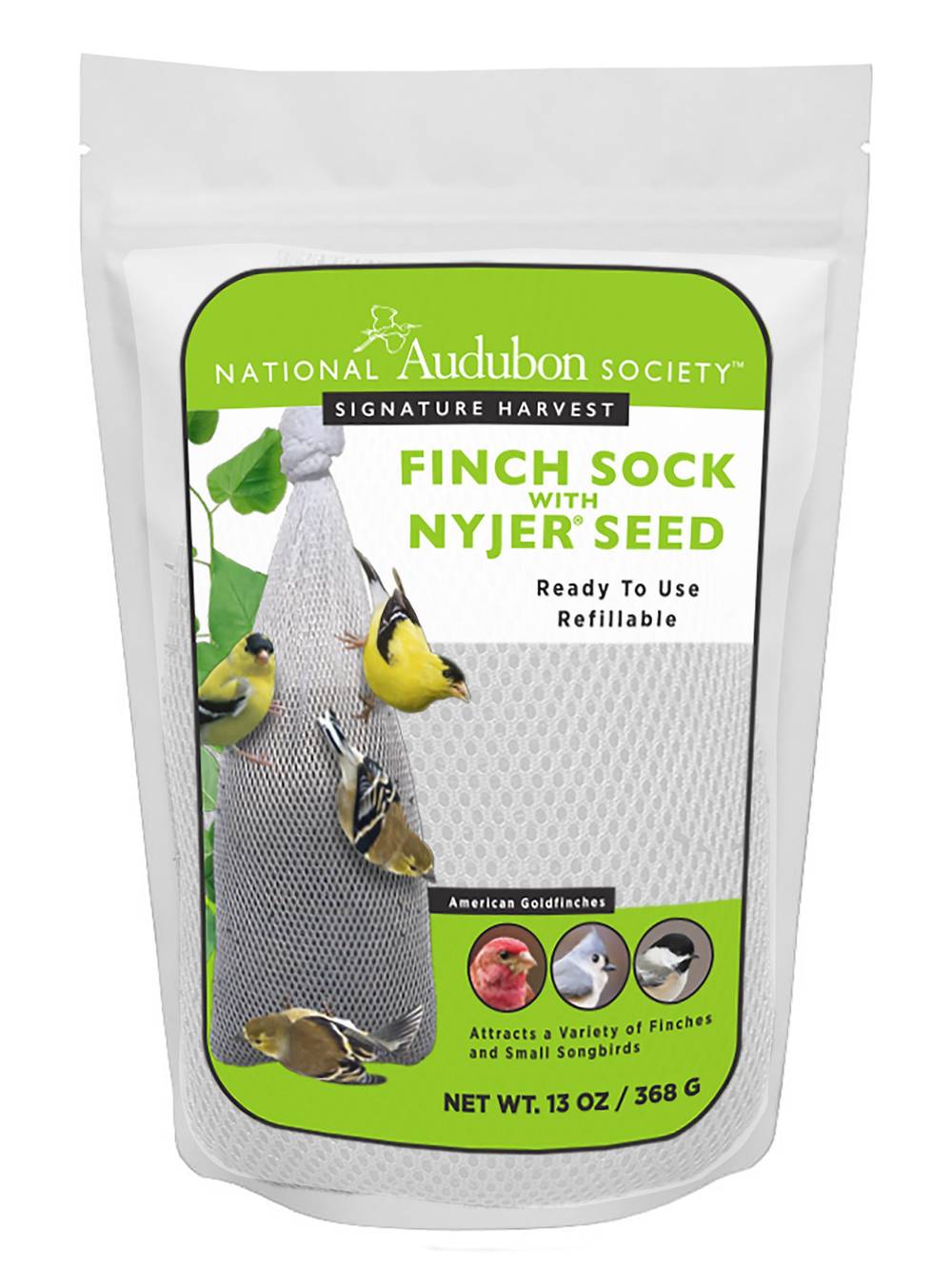 National Audubon Society Finch Sock with Nyjer Thistle Bird seed 13 Ounce(s) | 009468
