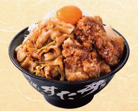 【オススメ】唐揚げ合盛りすた丼