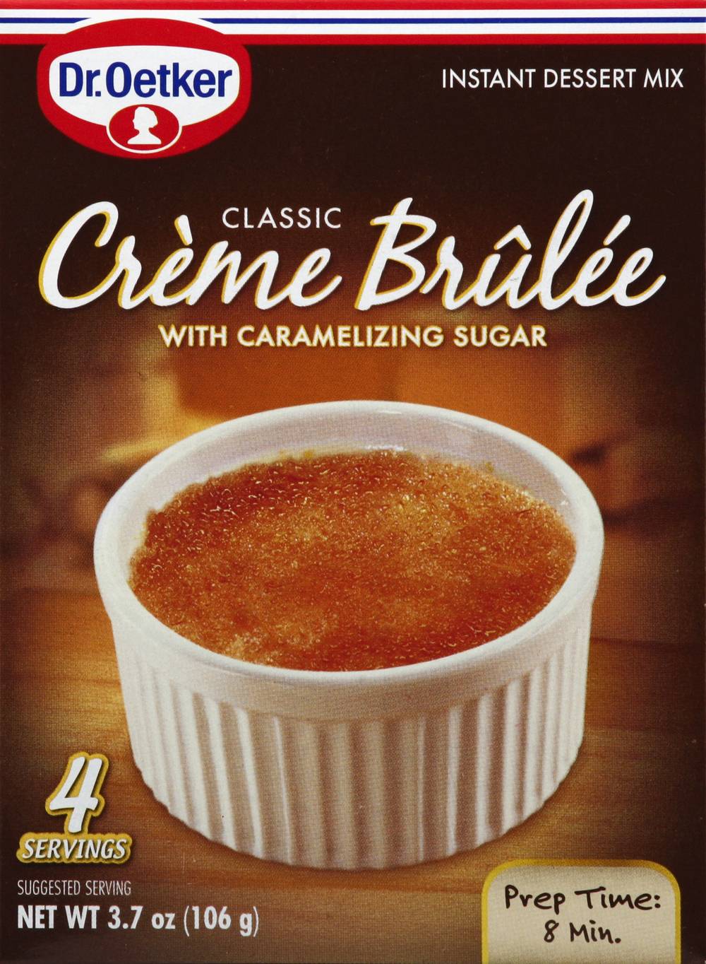 Dr. Oetker Classic Creme Brulee Mix With Caramelizing Sugar (3.7 oz)