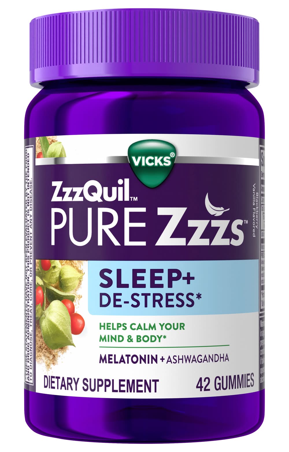 Vicks Dietary Supplement, Blackberry; Vanilla (42 ct)