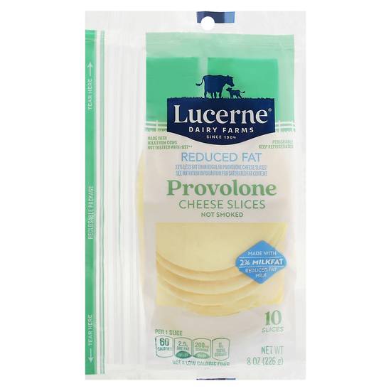 Lucerne Reduced Fat Provolone Cheese Slices (10 ct)