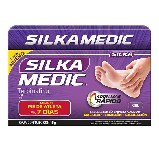 Silka medic gel antimicótico terbinafina pie de atleta (tubo 15 g)