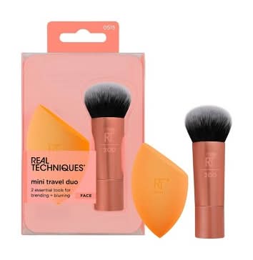 Real Techniques Mini Brush and Mcs Sponge Duo For Face (2 ct)