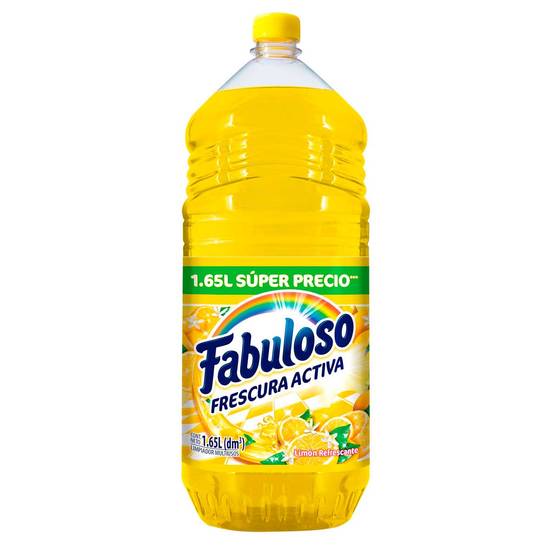Fabuloso limpiador multiusos frescura activa limón (botella 1.65 l)