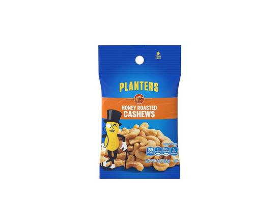 Order Planters Honey Roasted Cashews 3oz food online from Chevron Extramile store, Antioch on bringmethat.com