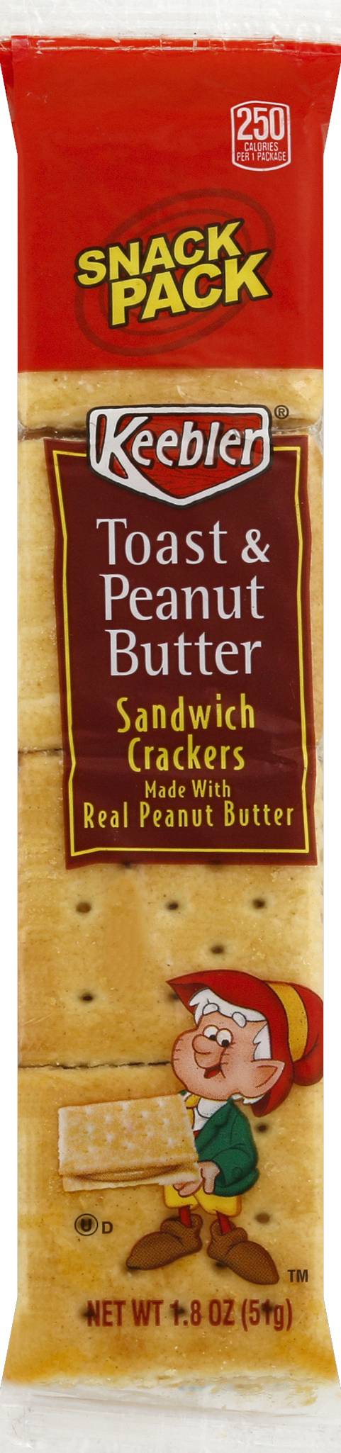 Keebler Toast & Peanut Butter Sandwich Crackers