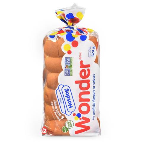 Wonder Hot Dog Rolls (12 Pack)