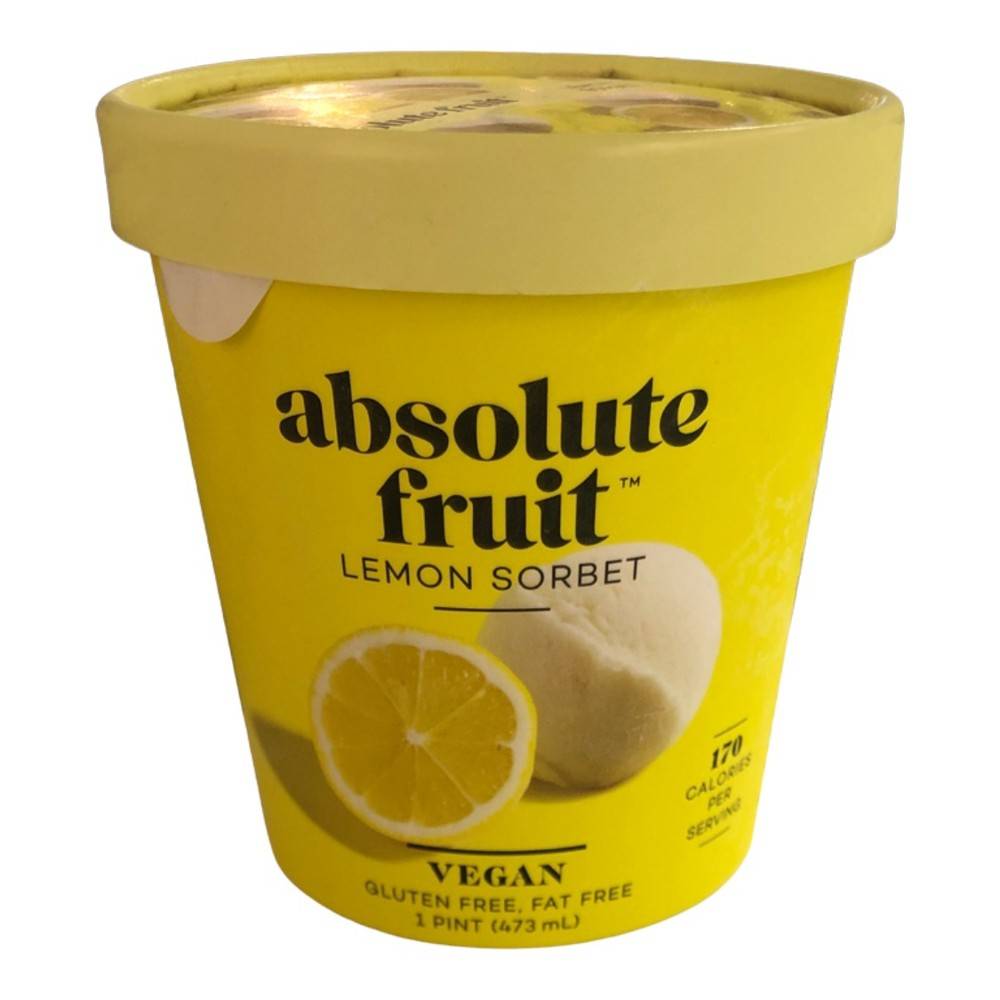 Absolute Fruit Vegan Lemon Sorbet Dessert (1 pint)