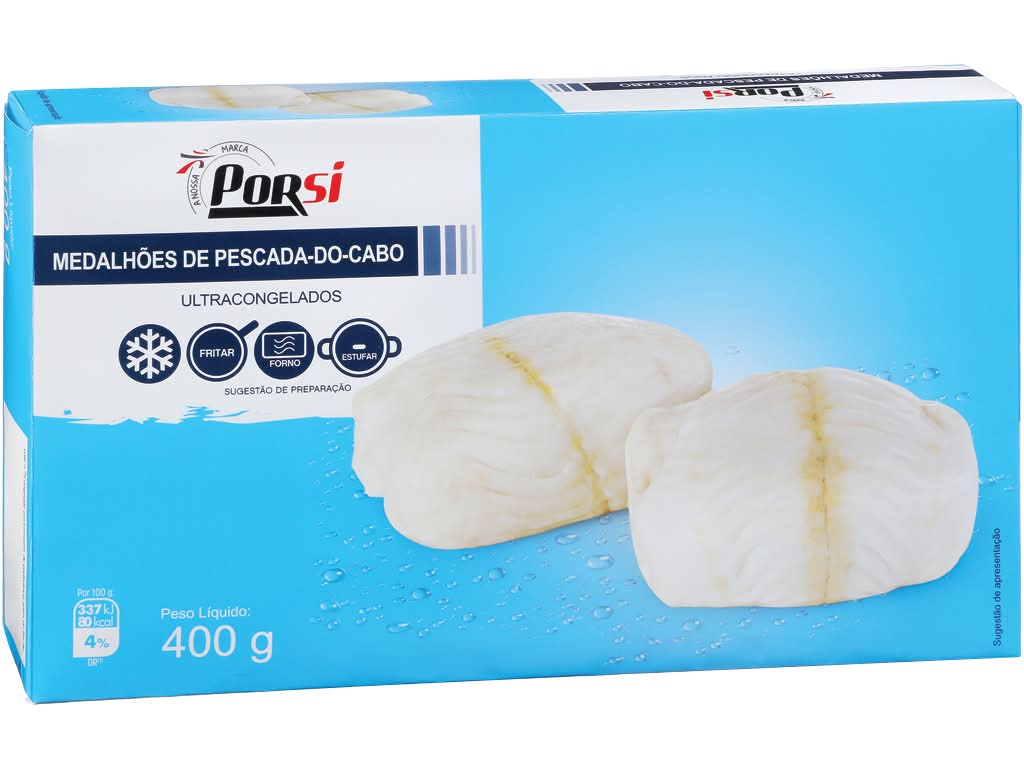Porsi - Medalhões de pescada, embalagem de 400g