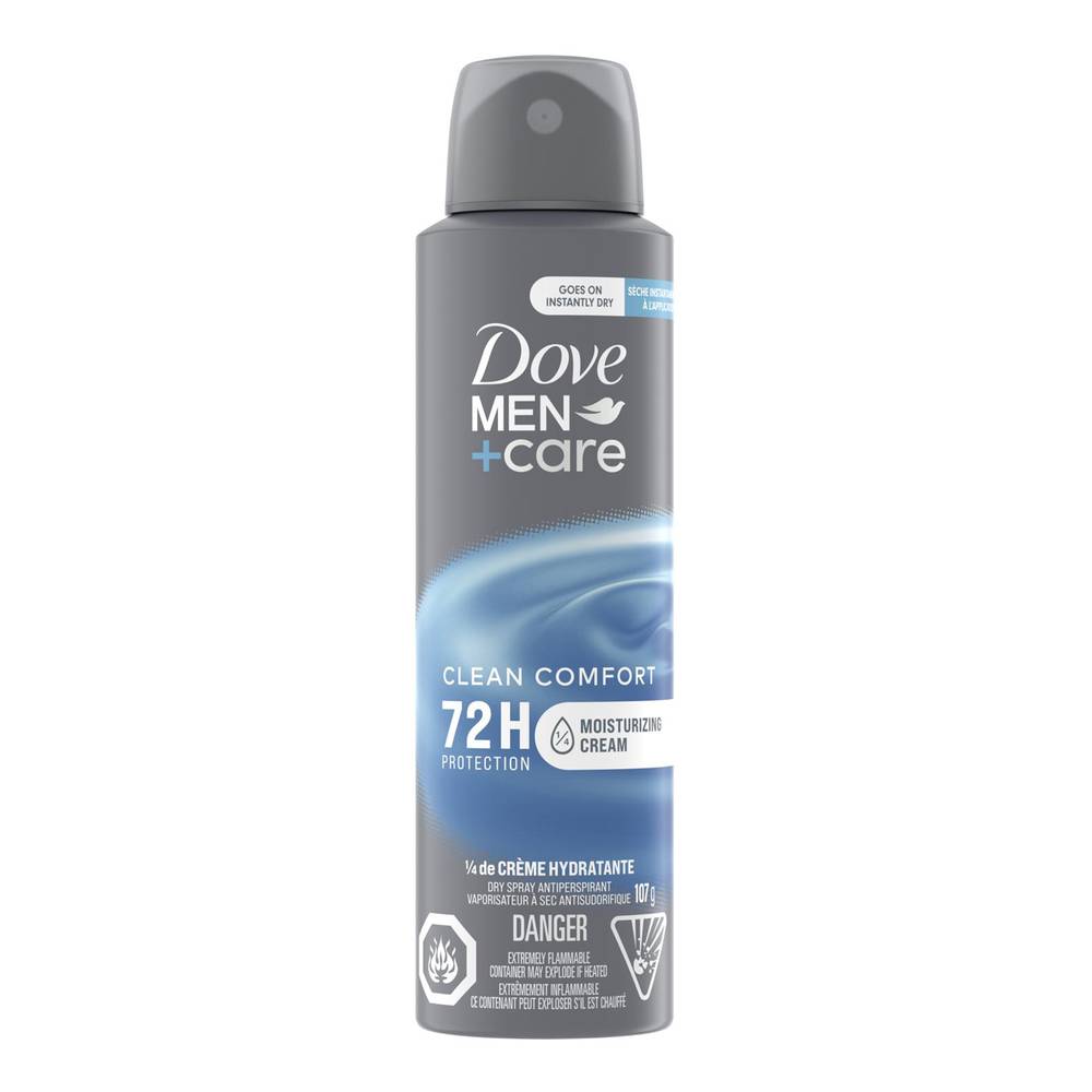 Dove Care Clean Comfort Dry Antiperspirant Spray (107 g)