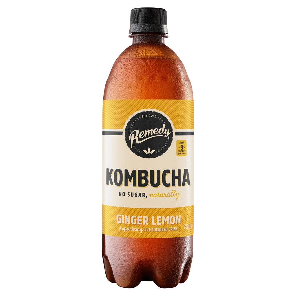 Remedy Kombucha Ginger Lemon 700ml