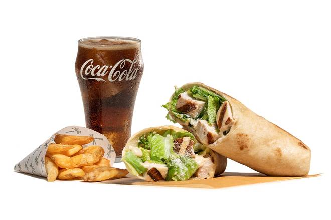 Grilled Chicken Caesar Wrap Combo