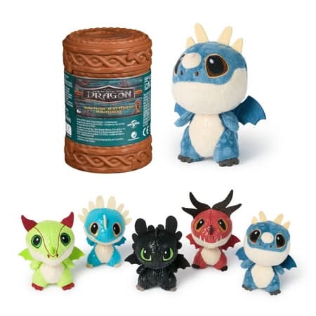DreamWorks How To Train Your Dragon Mini Surprise Plush Toys, 3 in (3 ct)