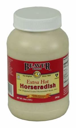 Beaver Extra Hot Horseradish Sauce (34 oz)