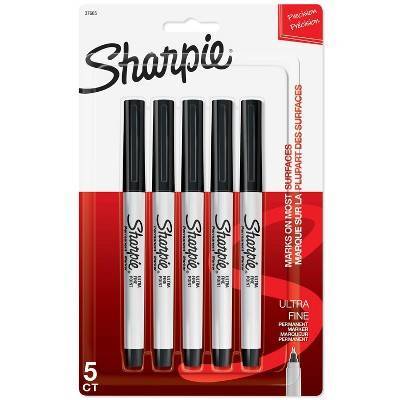 Sharpie Permanent Markers Fine Point Black