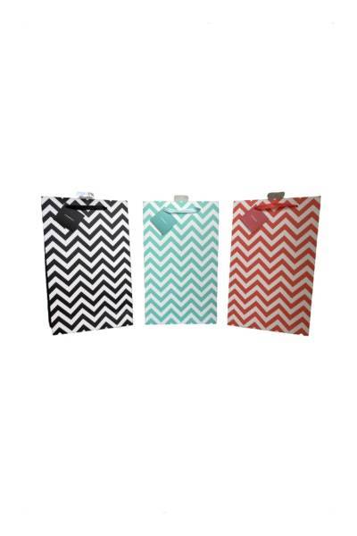 Cakewalk Chevron Wine Gift Bag