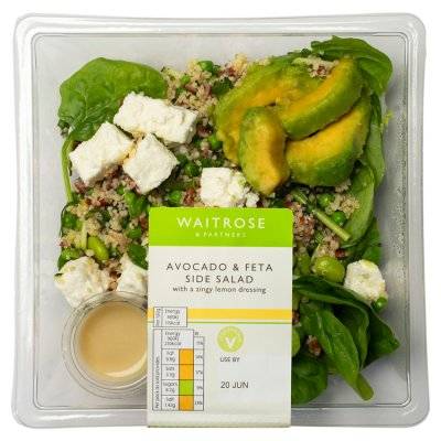 Waitrose & Partners Avocado & Feta Side Salad