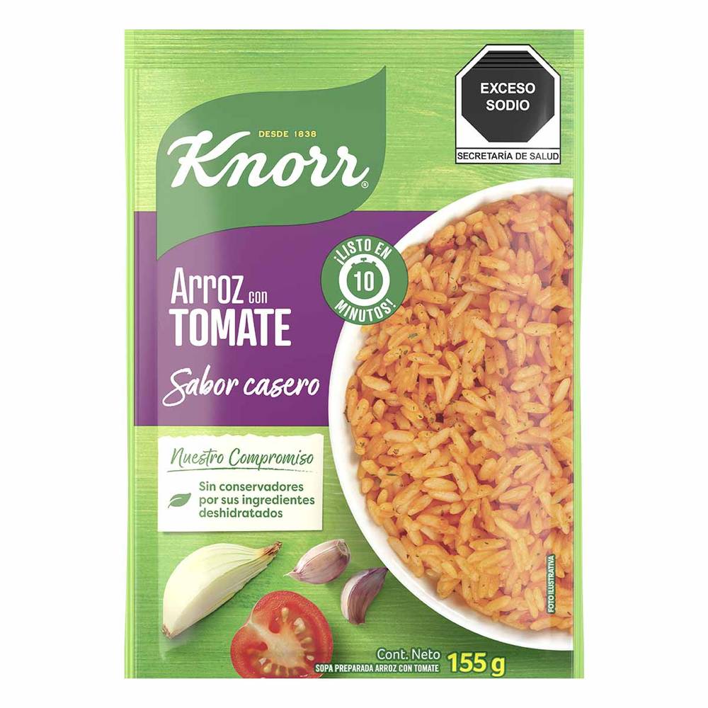 Knorr · Arroz instantáneo, tomate (155 g)